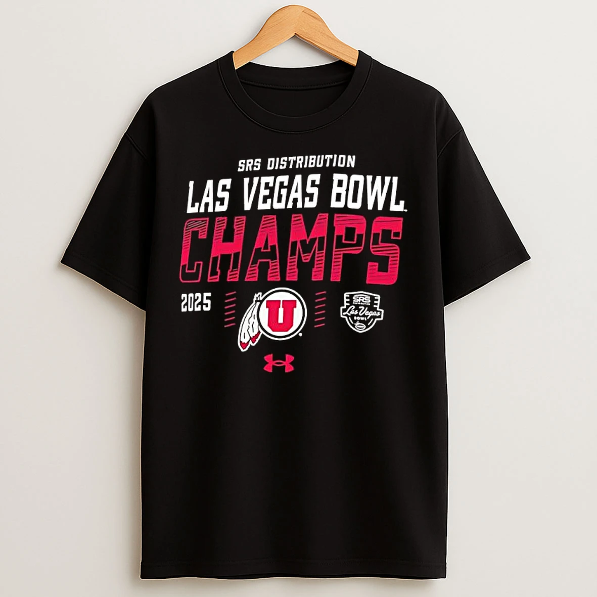 Classic Srs Distribution Las Vegas Bowl Utah Utes Logo T Shirts