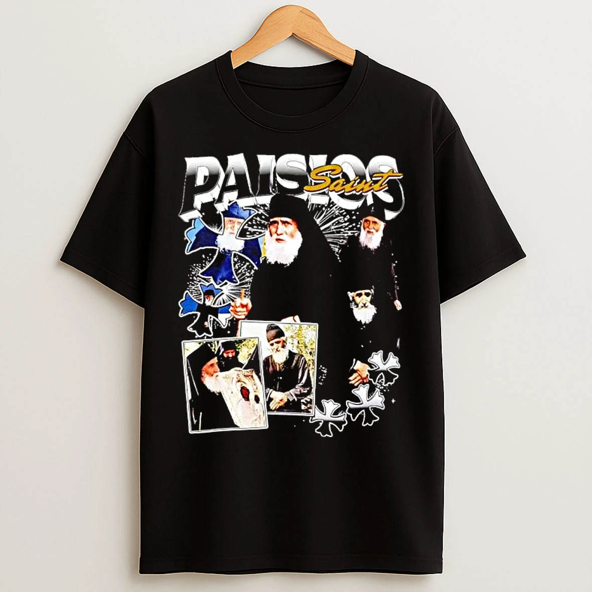 Classic Saint Paisios Of Mount Athos Graphic T Shirts