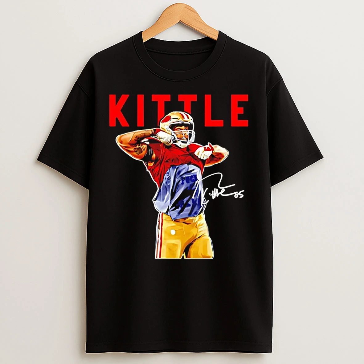 Classic San Francisco 49ers George Kittle F Dallas Kittle Signature Player Collage T Shirts
