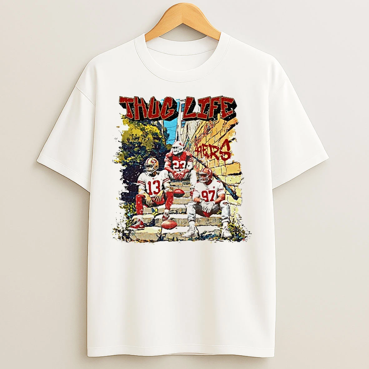 Classic San Francisco 49ers Thug Life Lets Go 49ers T Shirts