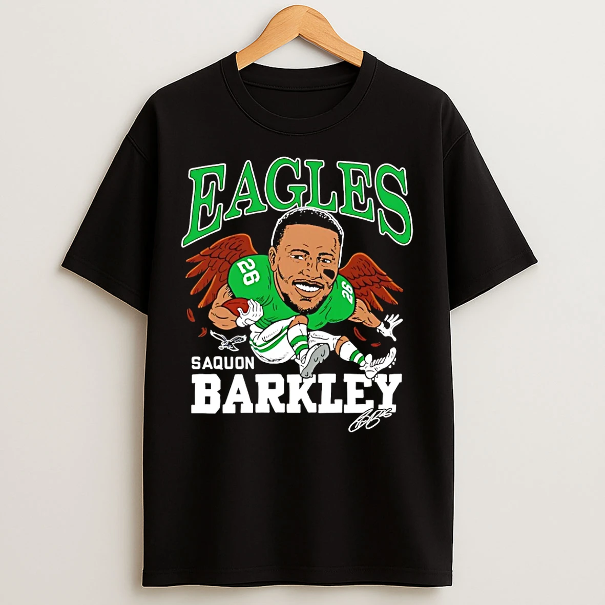 Classic Saquon Barkley Philadelphia Eagles Cartoon Vintage 90s 2026 T Shirts