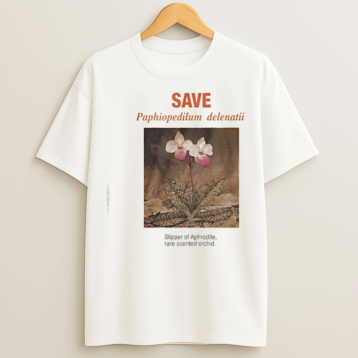 Classic Save Paphiopedilum Delenatii Slipper Of Aphrodite Rare Scented Orchid T Shirts