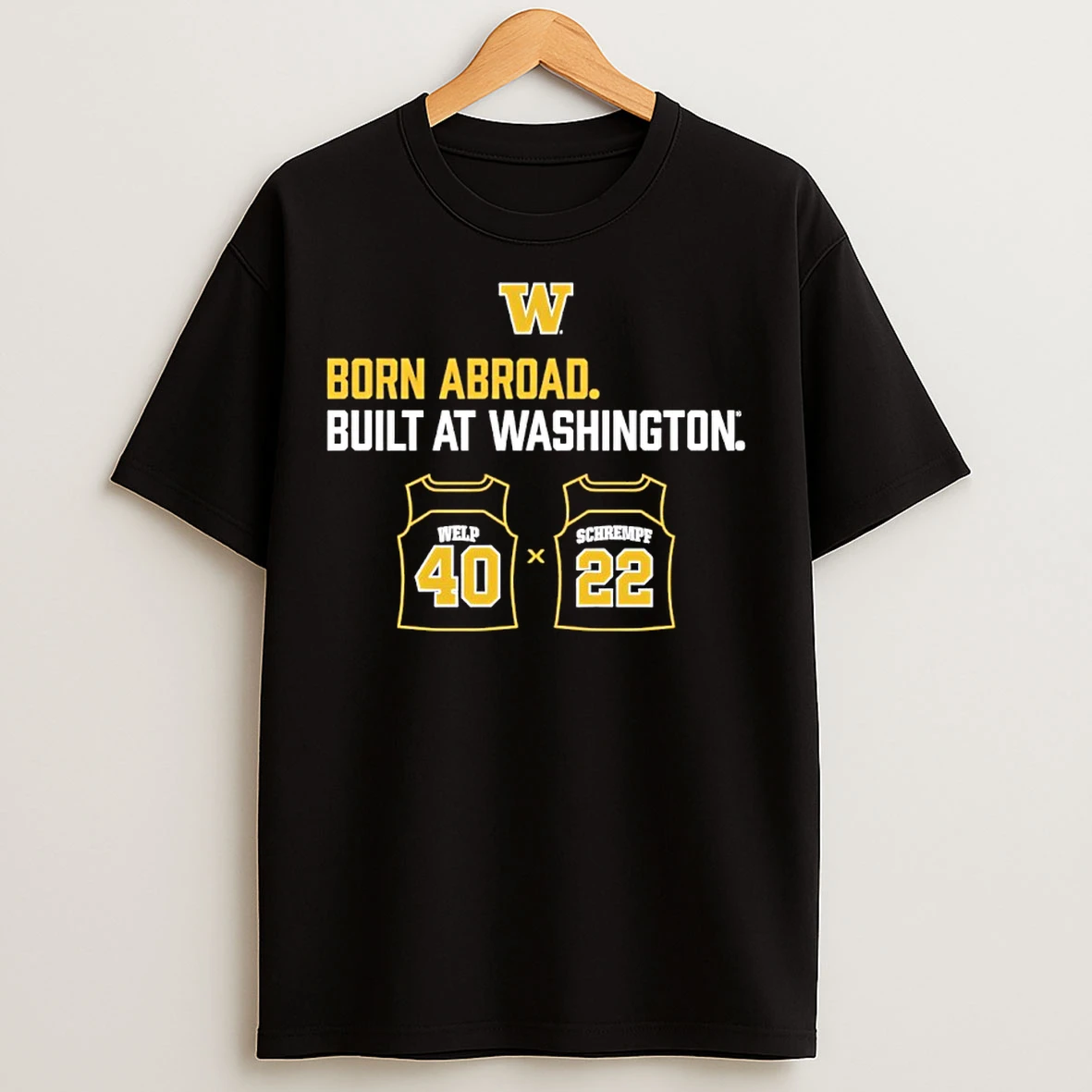 Classic Schrempf Welp Duo Born Abroad Built At Washington Huskies T Shirts