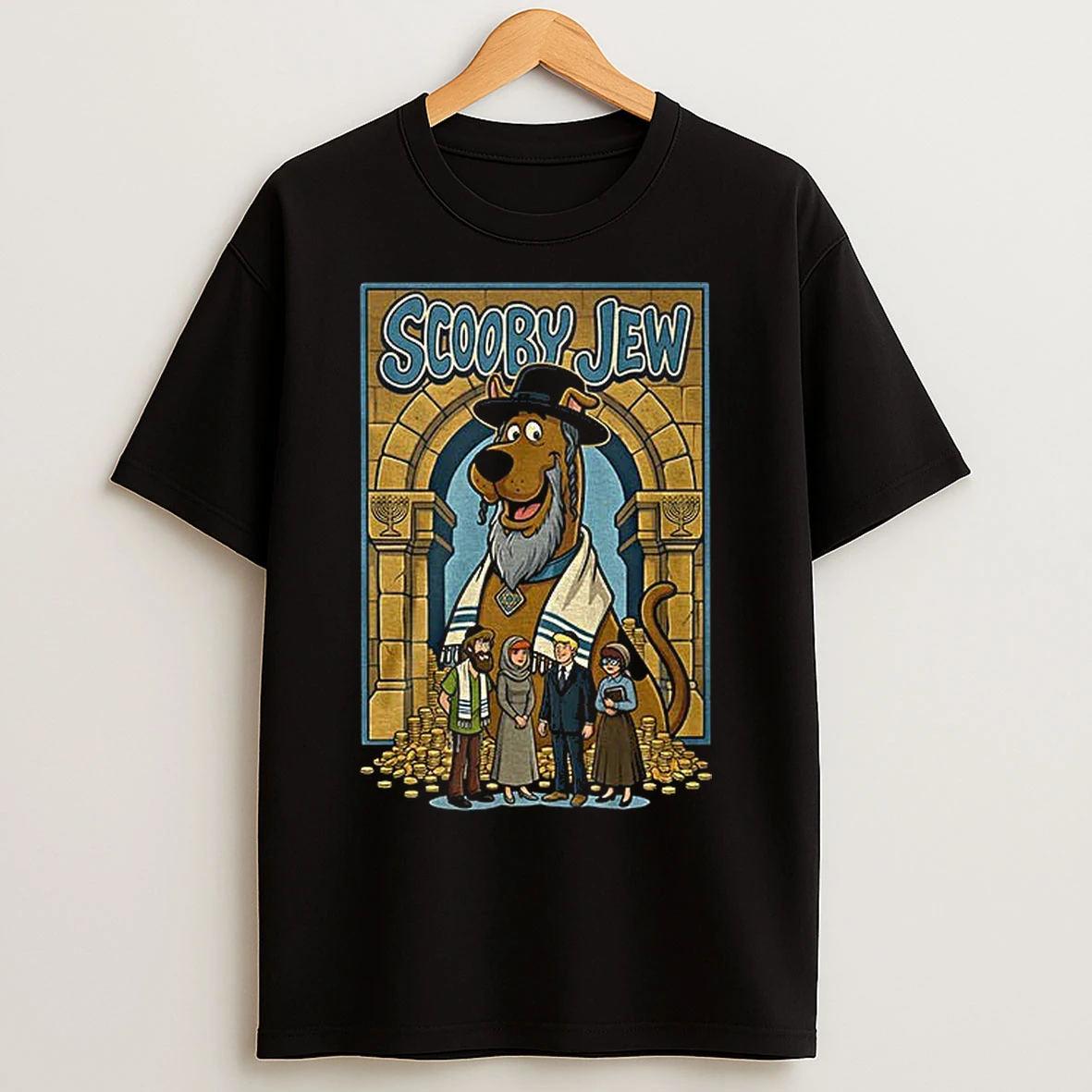 Classic Scooby Jew Jewish Cartoon Funny Meme T Shirts