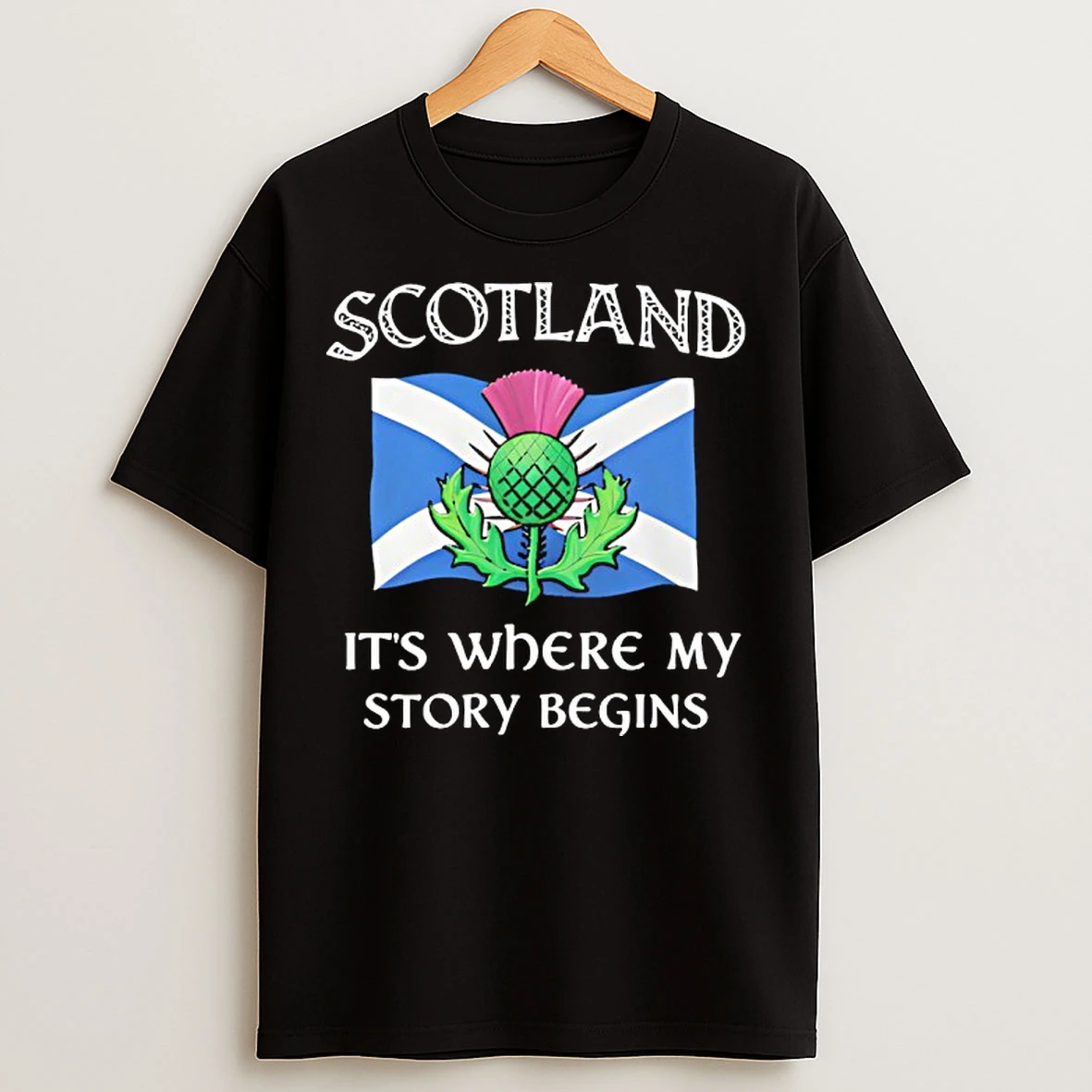 Classic Scotland Where My Story Begins T Shirts