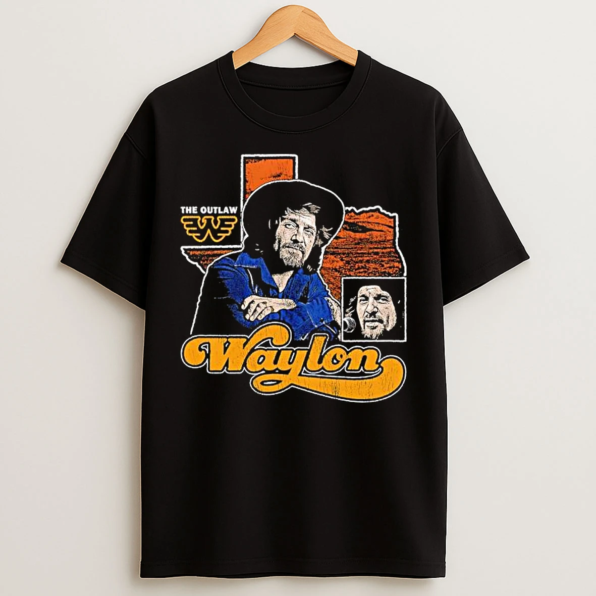 Classic Seager X Waylon Jennings Heritage Or Outlaw Graphic T Shirts