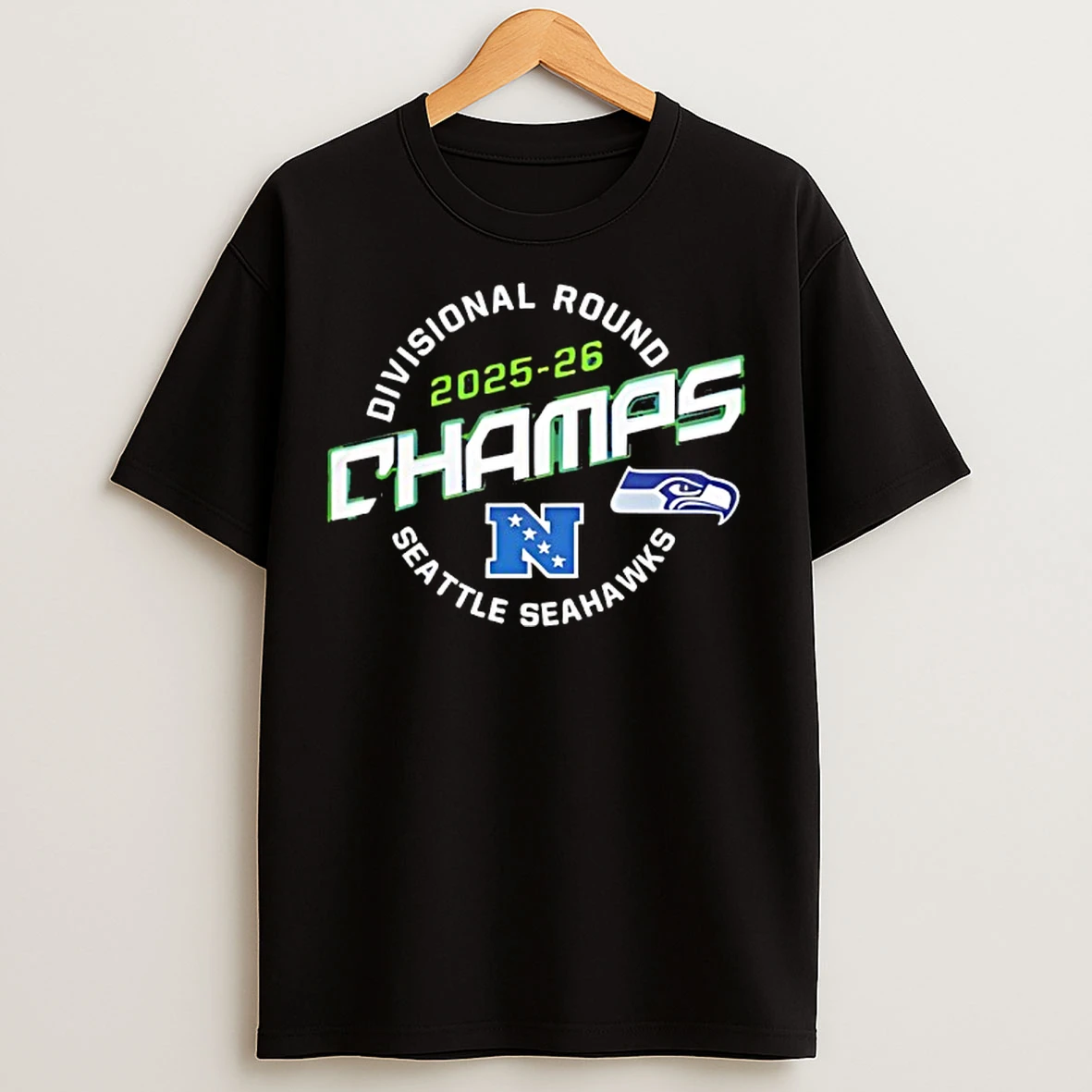 Classic Seahawks Champs Divisional Round 2025 26 T Shirts