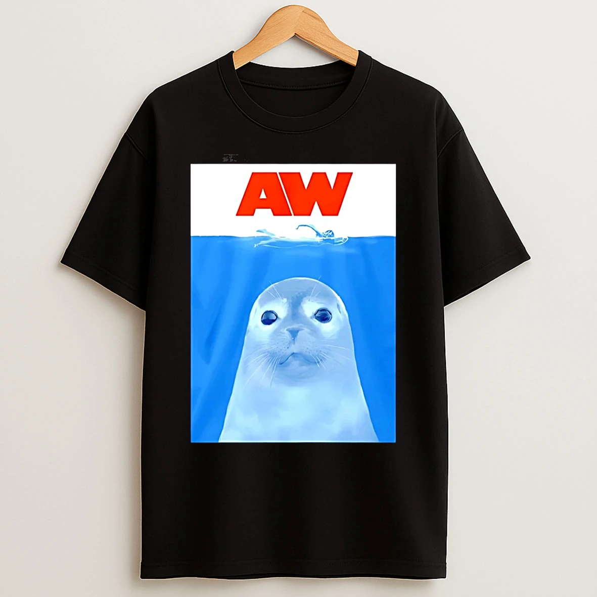 Classic Seal Aw Style Of Jaws T Shirts