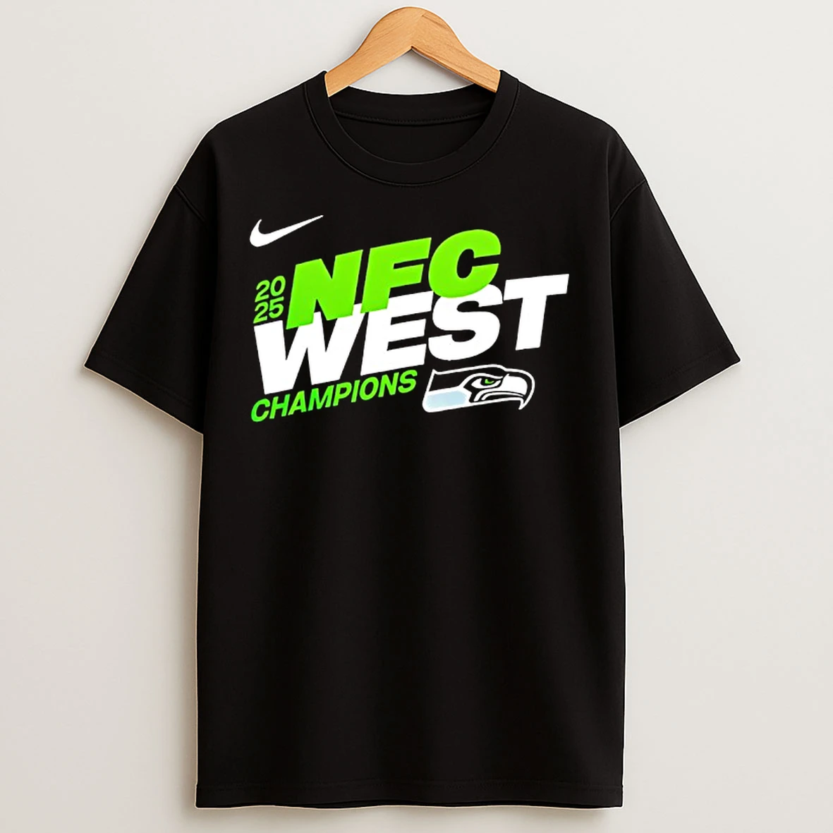 Classic Seattle Seahawks 2025 26 Nfc South Champions Logo T Shirts