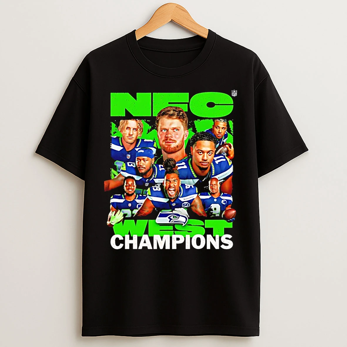 Classic Seattle Seahawks 2025 Nfc West Champions Nfl Playoffs T Shirts