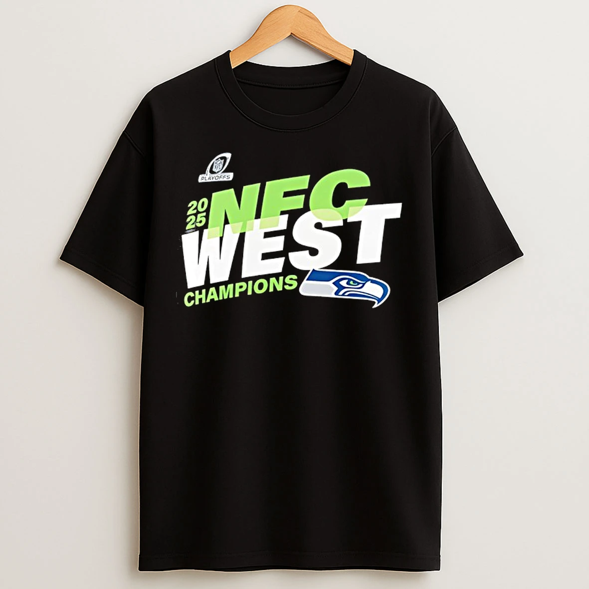 Classic Seattle Seahawks 2025 Nfc West Division Champions Locker Room T Shirts