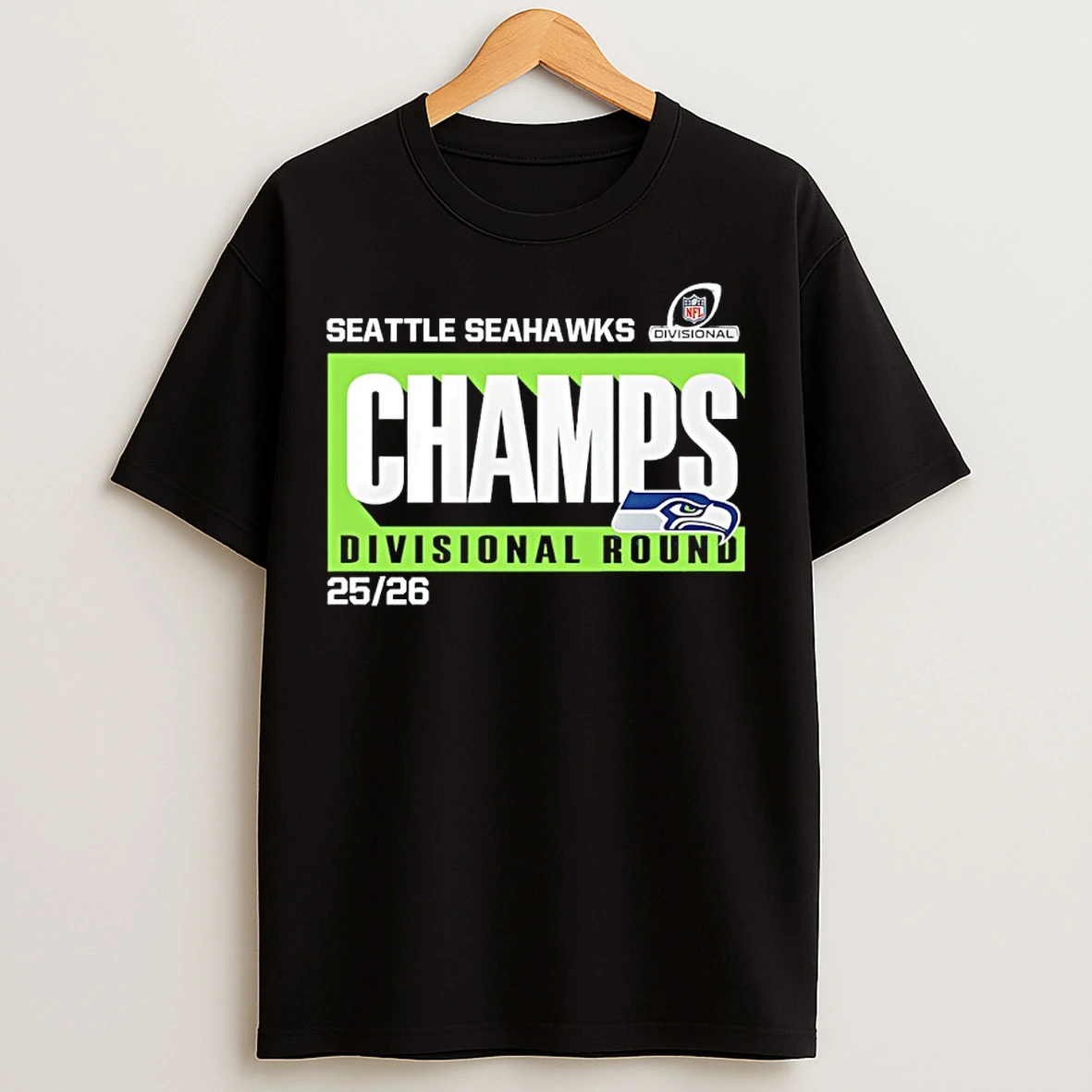 Classic Seattle Seahawks 25 26 Nfc Divisional Round Champions T Shirts