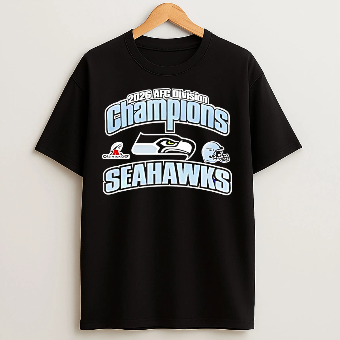 Classic Seattle Seahawks Afc Divisional Champs 2025 26 Logo T Shirts