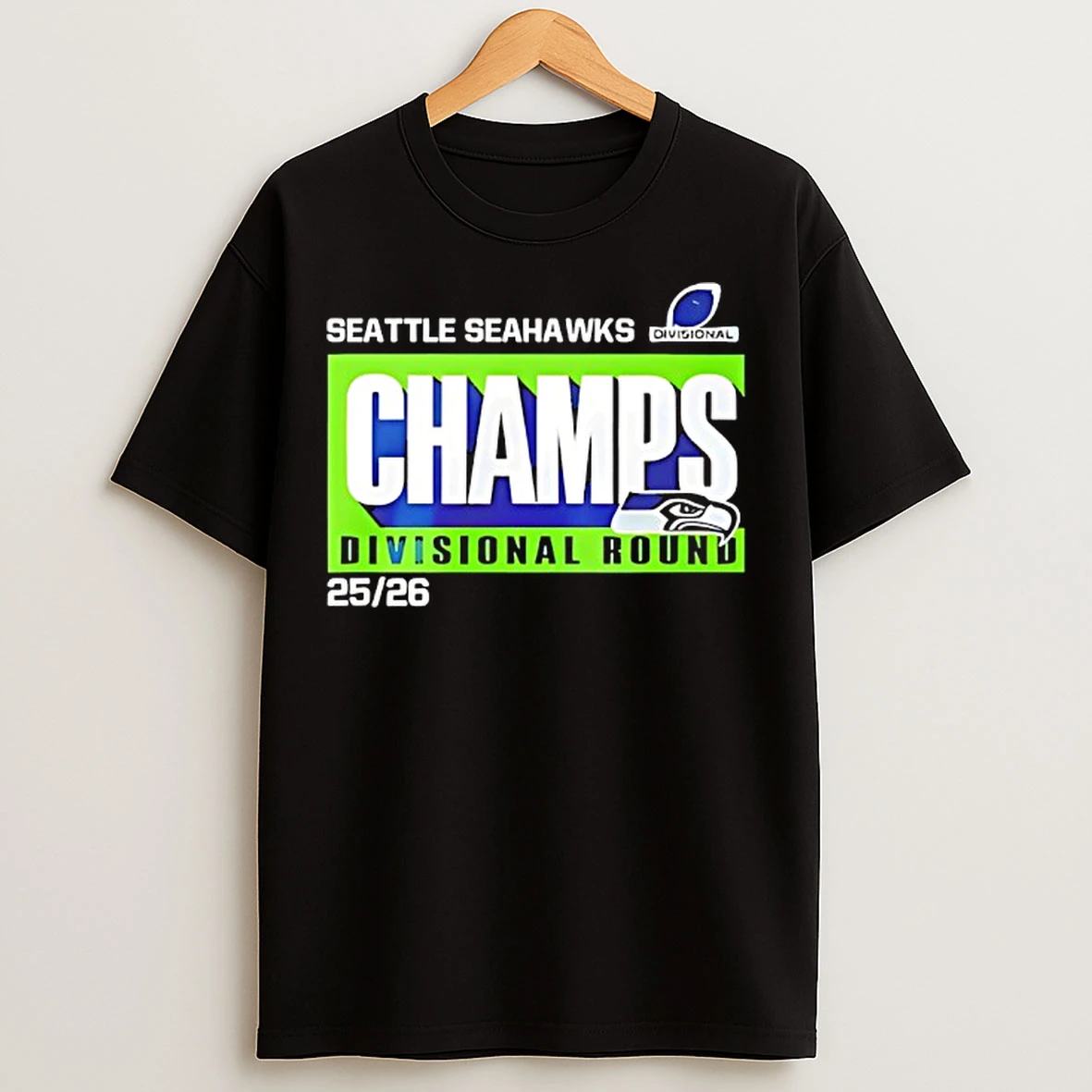 Classic Seattle Seahawks Divisional Round 2025 26 Champs T Shirts