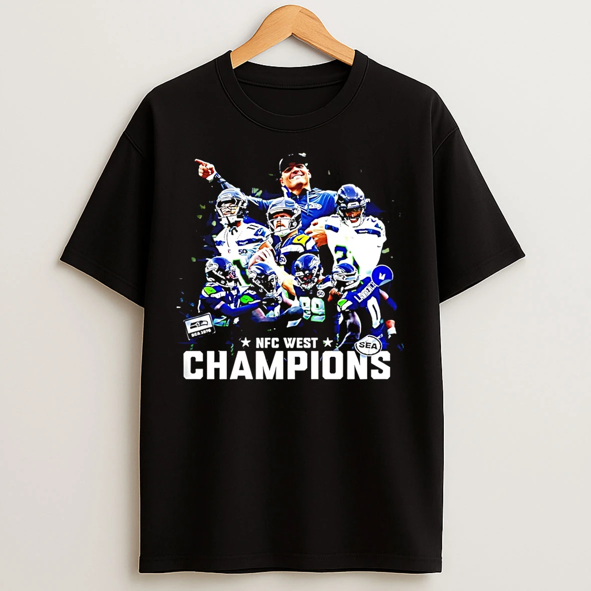 Classic Seattle Seahawks Nfc West Champions 2025 Nfl Playoffs T Shirts