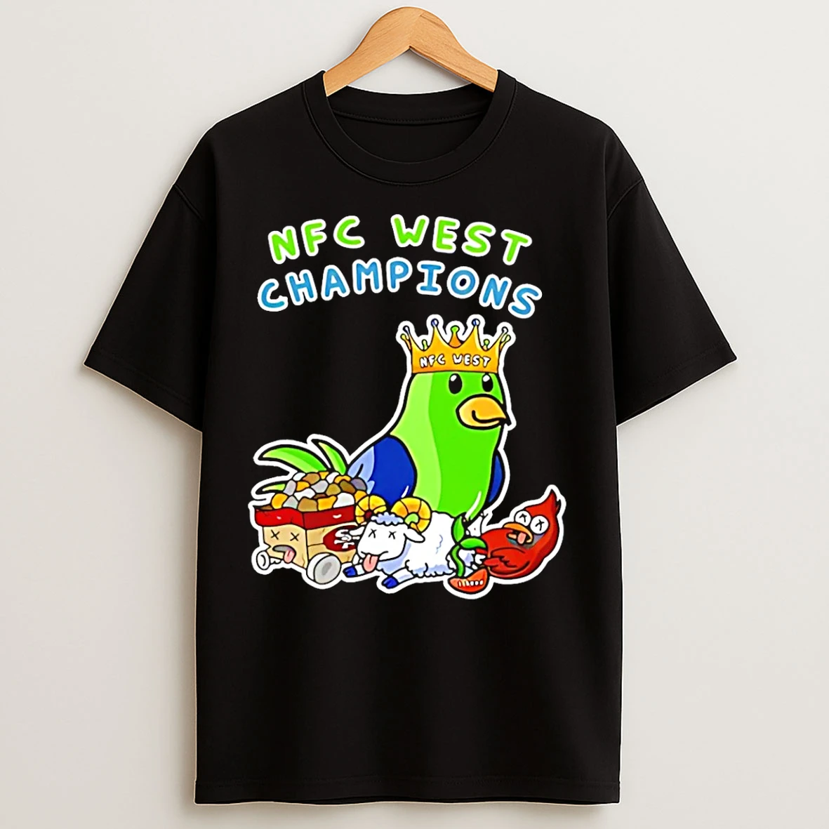 Classic Seattle Seahawks Nfc West Champions Hawks The King 2025 Paint T Shirts
