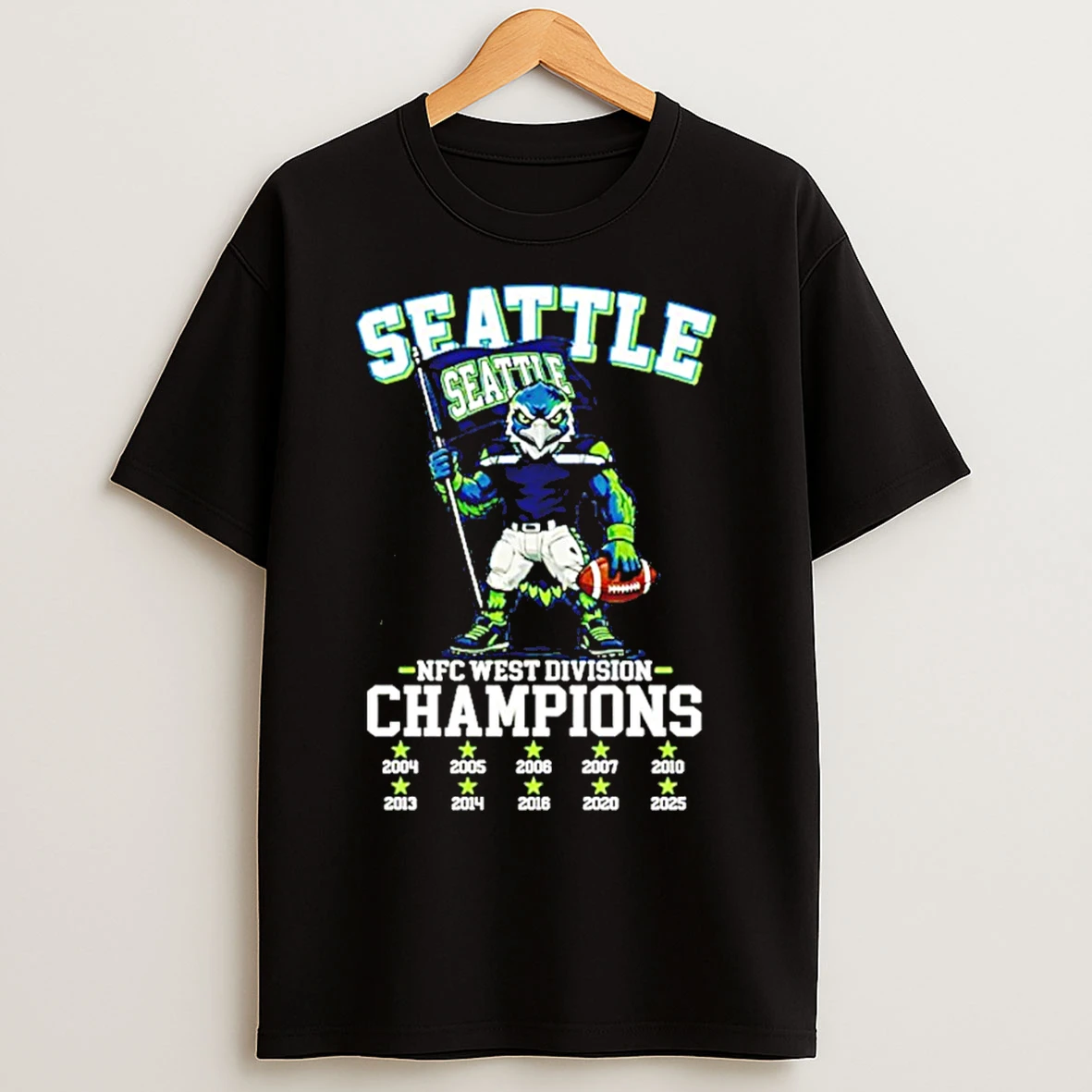 Classic Seattle Seahawks Nfc West Champs 2025 T Shirts