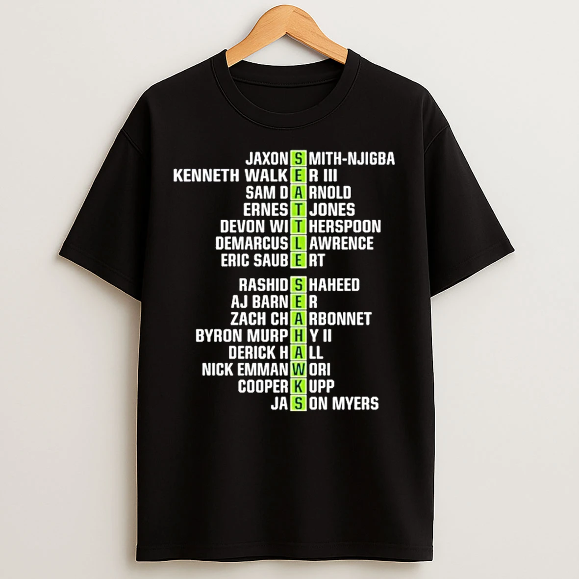 Classic Seattle Seahawks Nfc West Champs Football Team Players 2025 T Shirts
