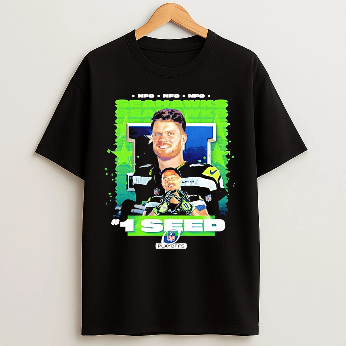 Classic Seattle Seahawks Nfc No 1 Seed Nfl Playoff 2025 T Shirts