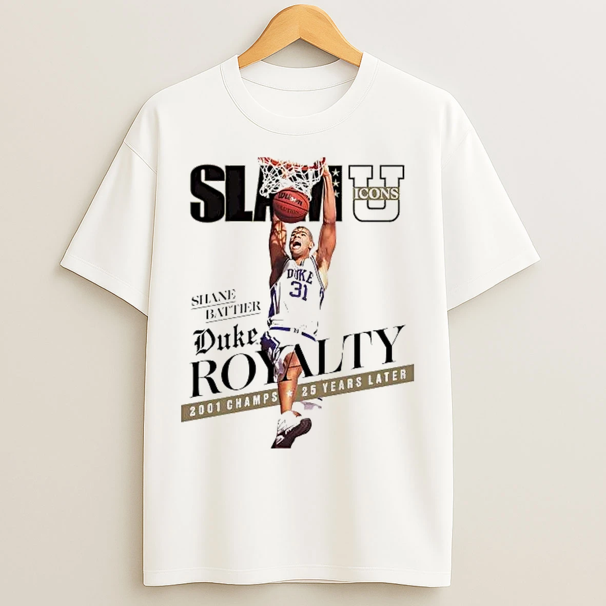 Classic Shane Battier Slam 2001 Champs 25 Years Later T Shirts