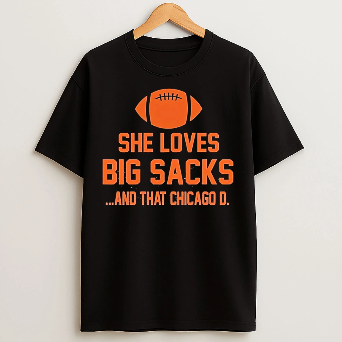 Classic She Loves Big Sacks And That Chicago Bears T Shirts