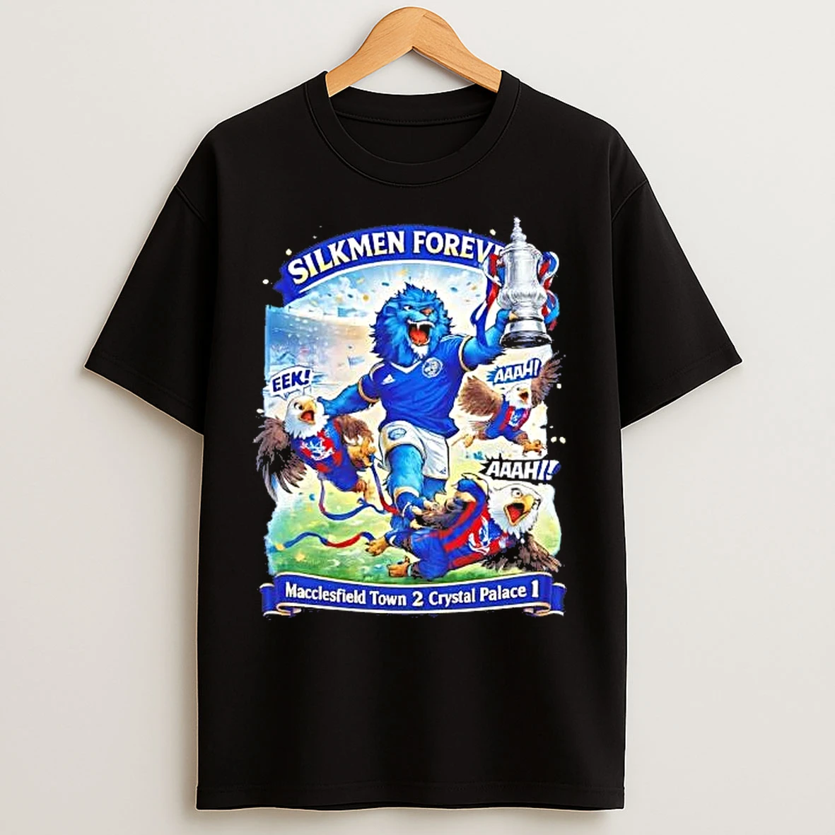 Classic Silkmen Forever Macclesfield Town 2 Crystal Palace 1 T Shirts