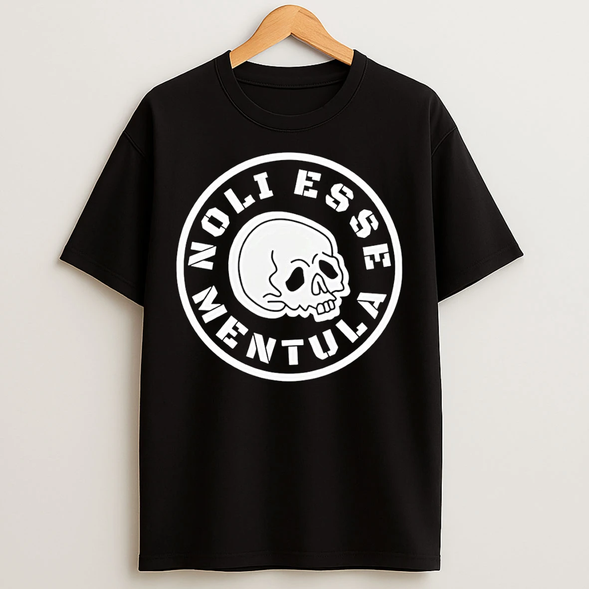 Classic Skull Noli Esse Mentula T Shirts