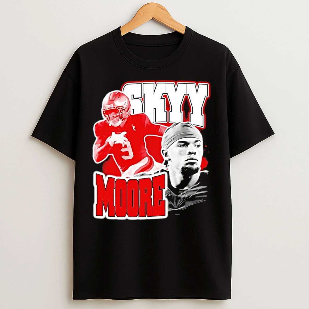 Classic Skyy Moore San Francisco 49ers Player Graphic Vintage T Shirts