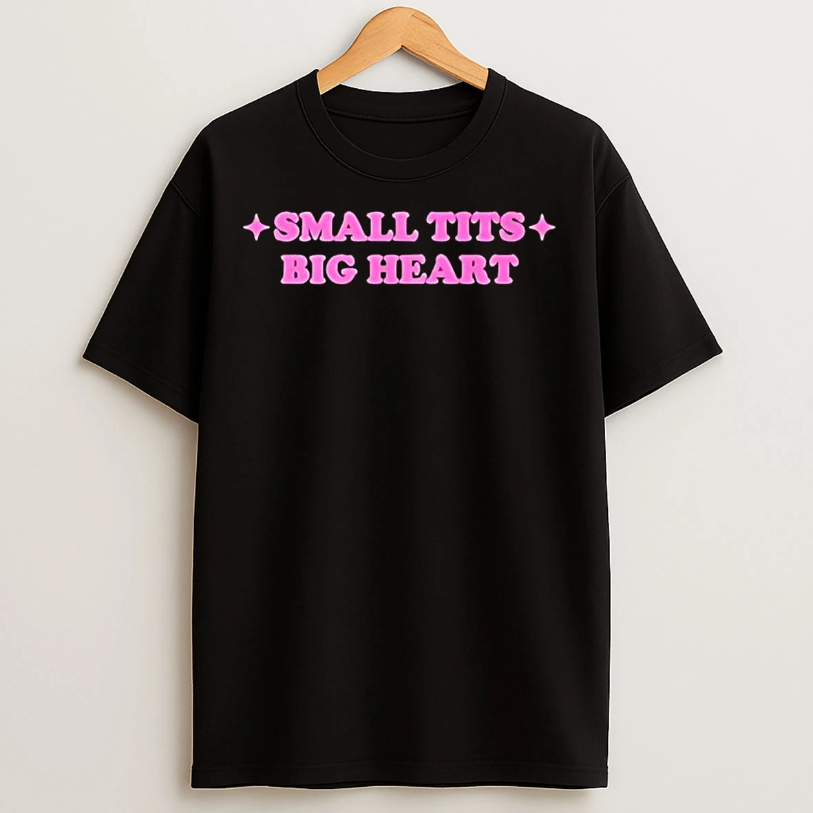Classic Small Tits Big Heart Graphic T Shirts