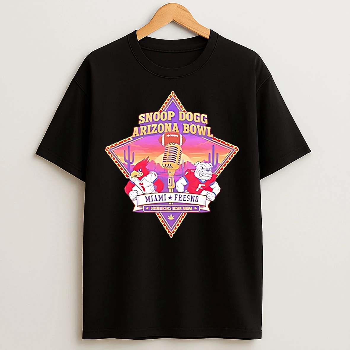 Classic Snoop Dogg Arizona Bowl Miami Vs Fresno Football 2015 T Shirts