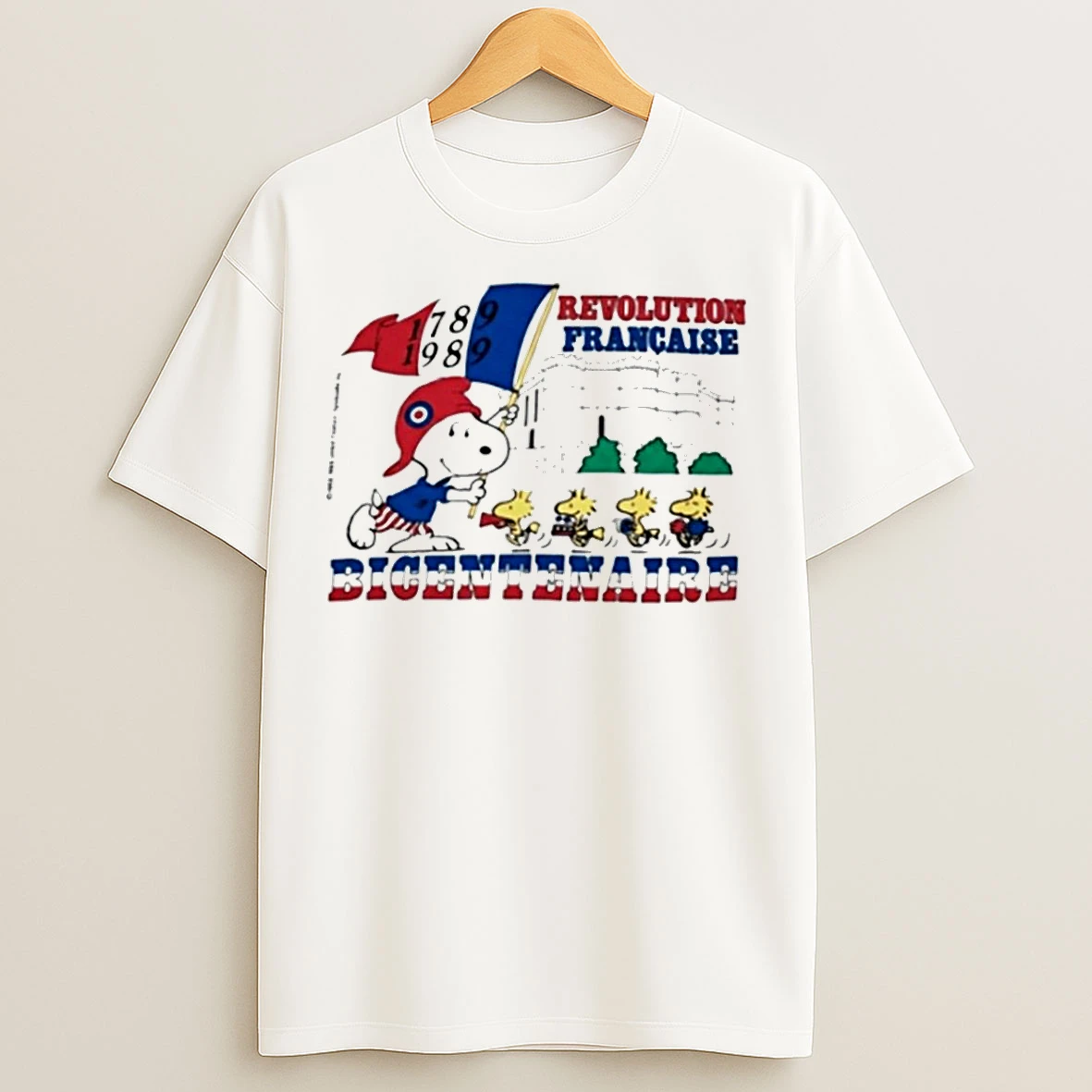 Classic Snoopy French Revolution Bicentenaire 1789 1989 2026 T Shirts