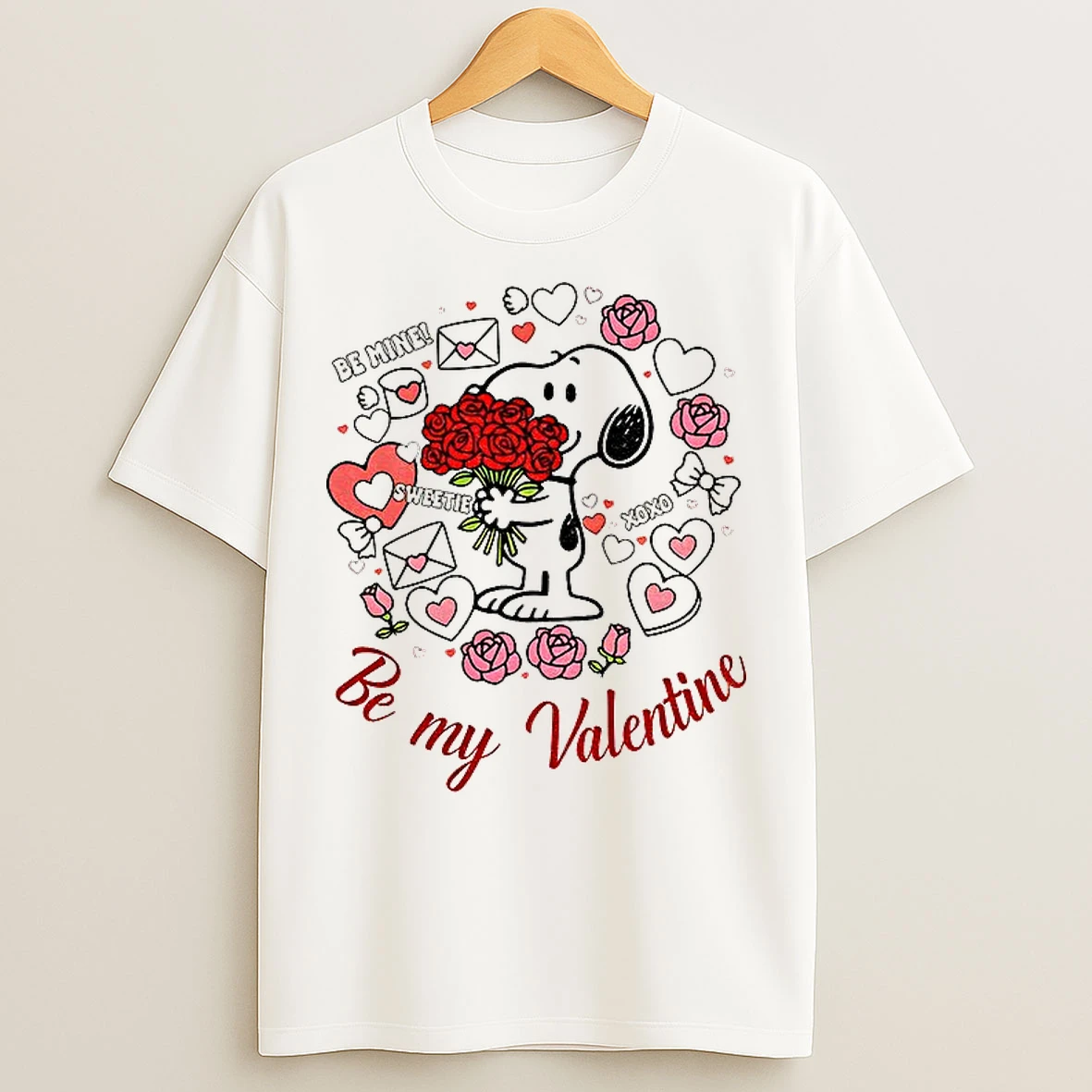 Classic Snoopy Be Mine Sweetie Xoxo Be My Valentine Day T Shirts