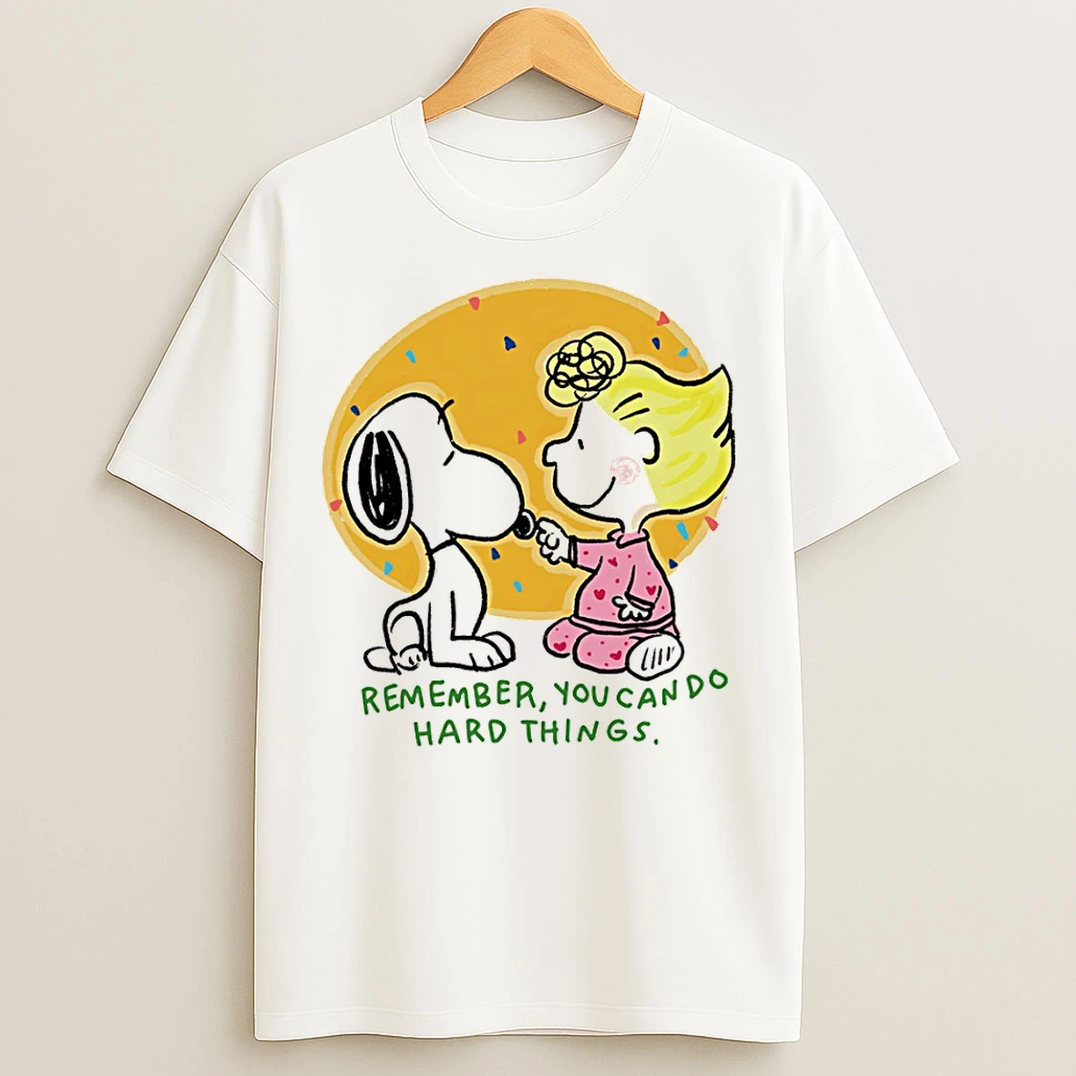 Classic Snoopy Remember You Can Do Hard Things T Shirts