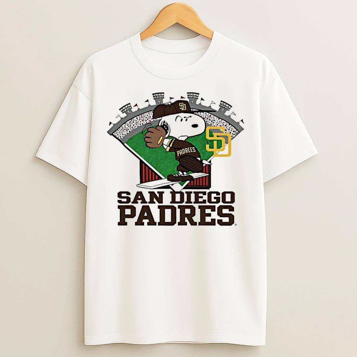 Classic Snoopy X San Diego Padres Baseball 2026 T Shirts