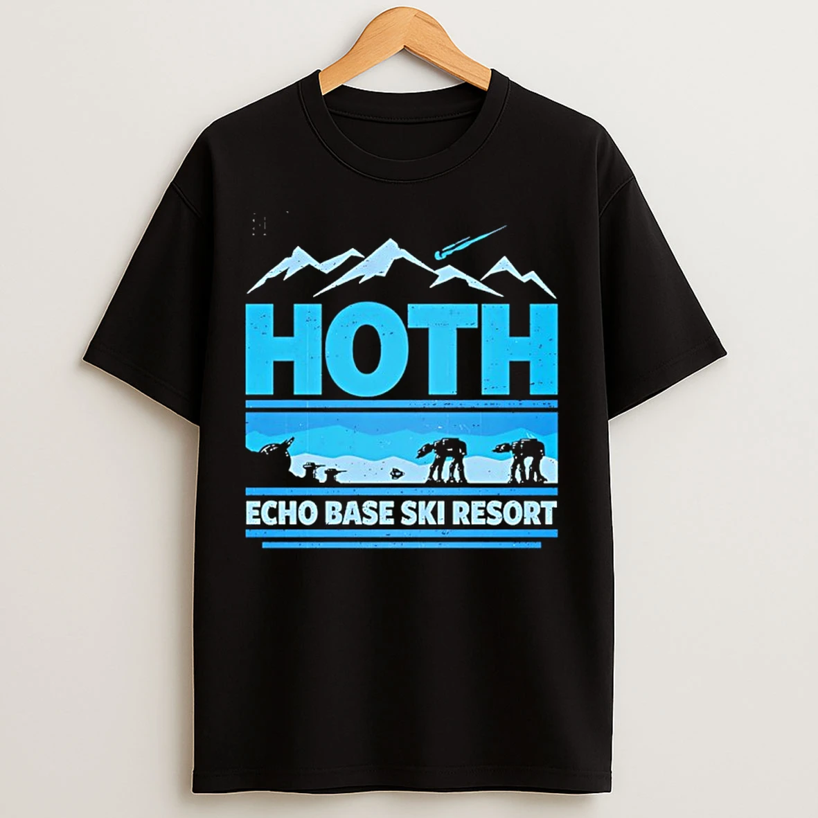 Classic Star Wars Hoth Echo Base Ski Resort T Shirts