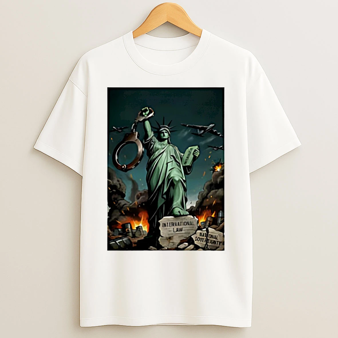 Classic Statue Of Liberty Imperialism International Law National Sovereignty T Shirts