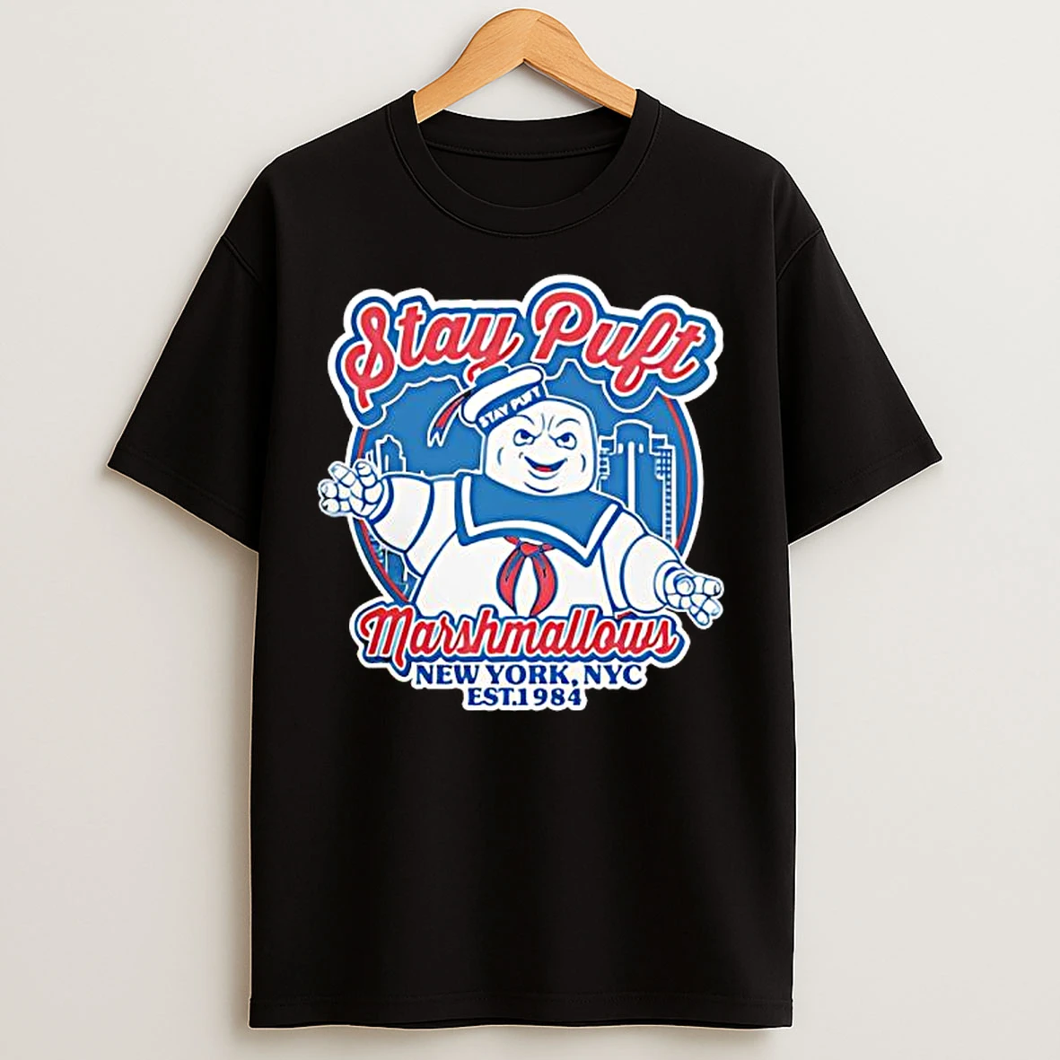 Classic Stay Puft Marshmallows Mascot Graphic T Shirts