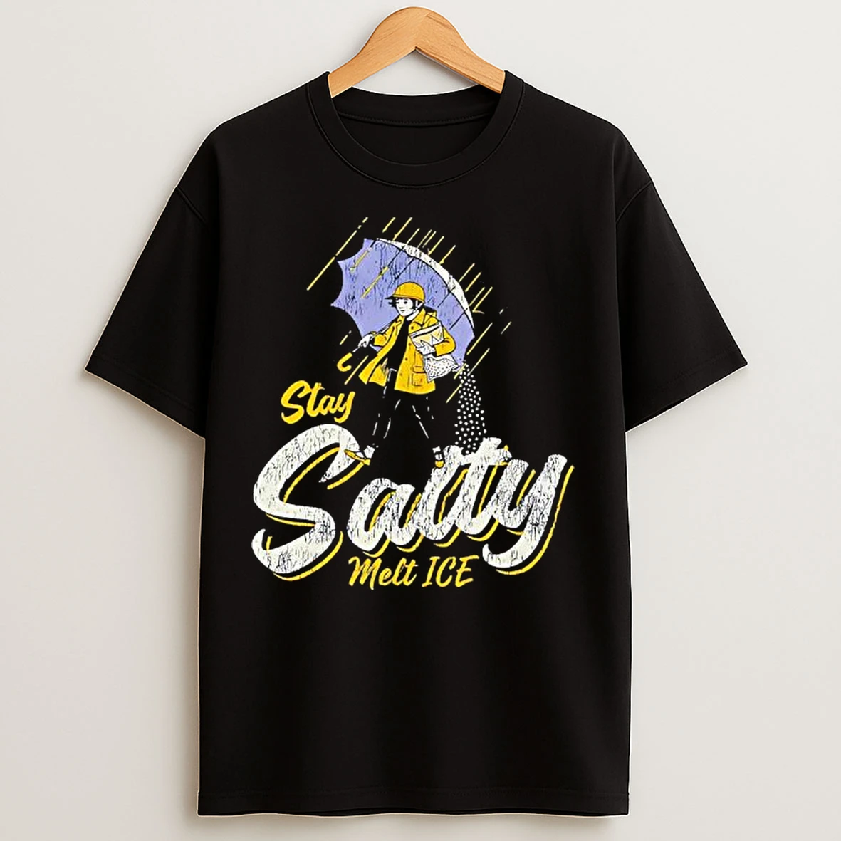 Classic Stay Salty Melt Ice Umbrella Rain Jacket Graphic T Shirts