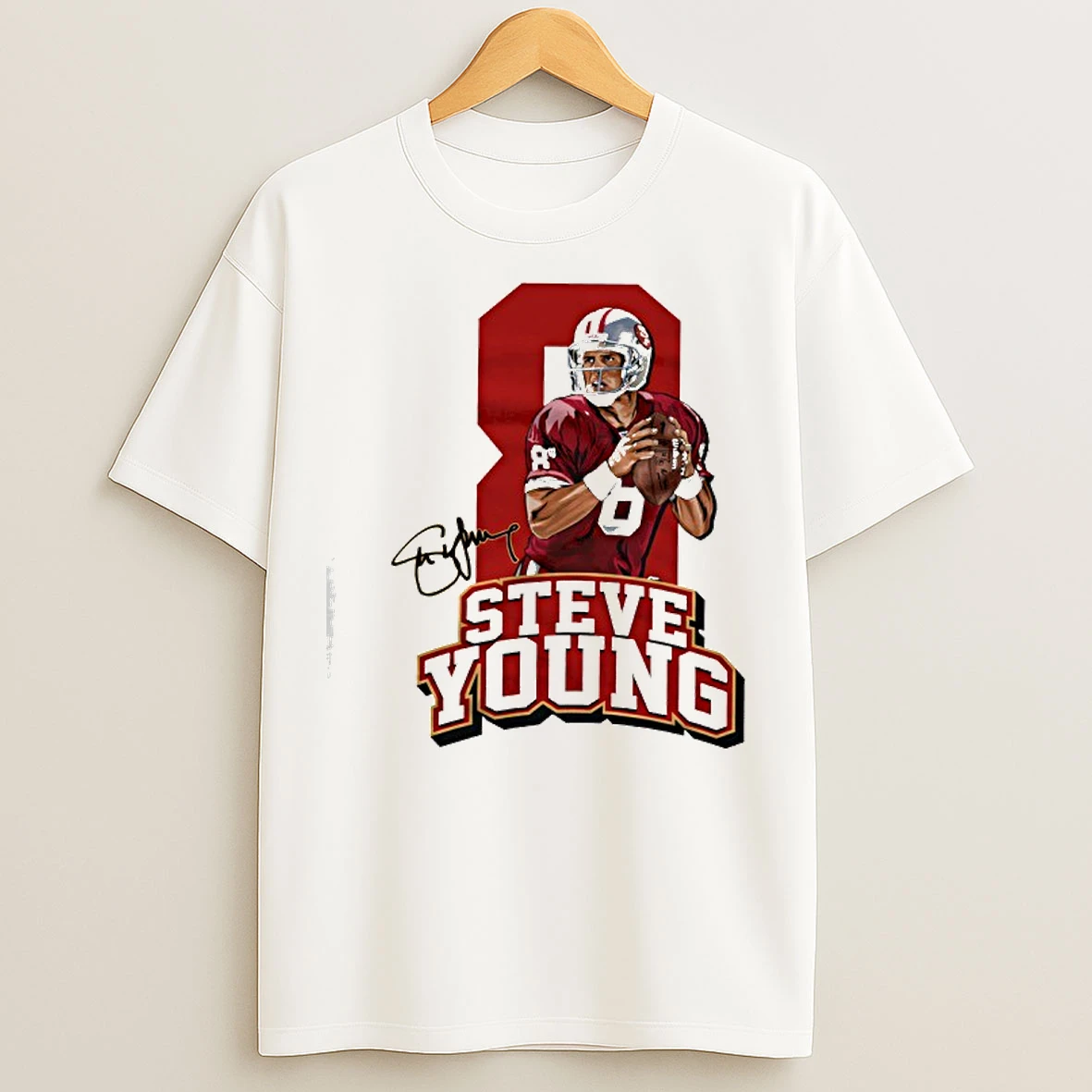 Classic Steve Young 8 San San Francisco 49ers T Shirts