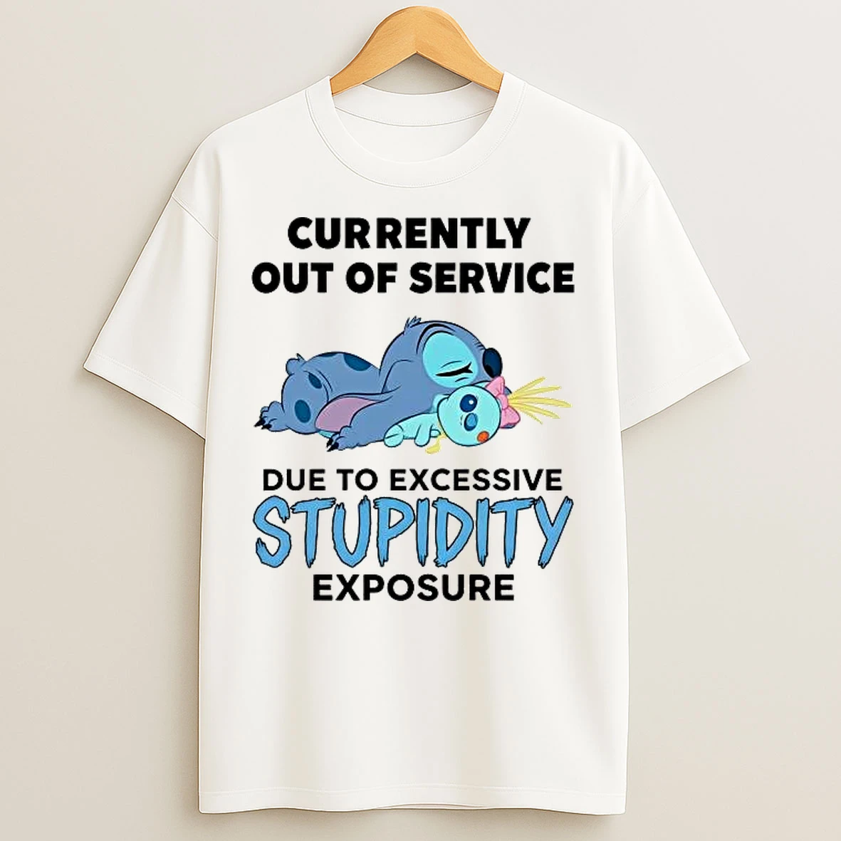 Classic Stitch Currently Out Of Service Due To Excessive Stupidity T Shirts