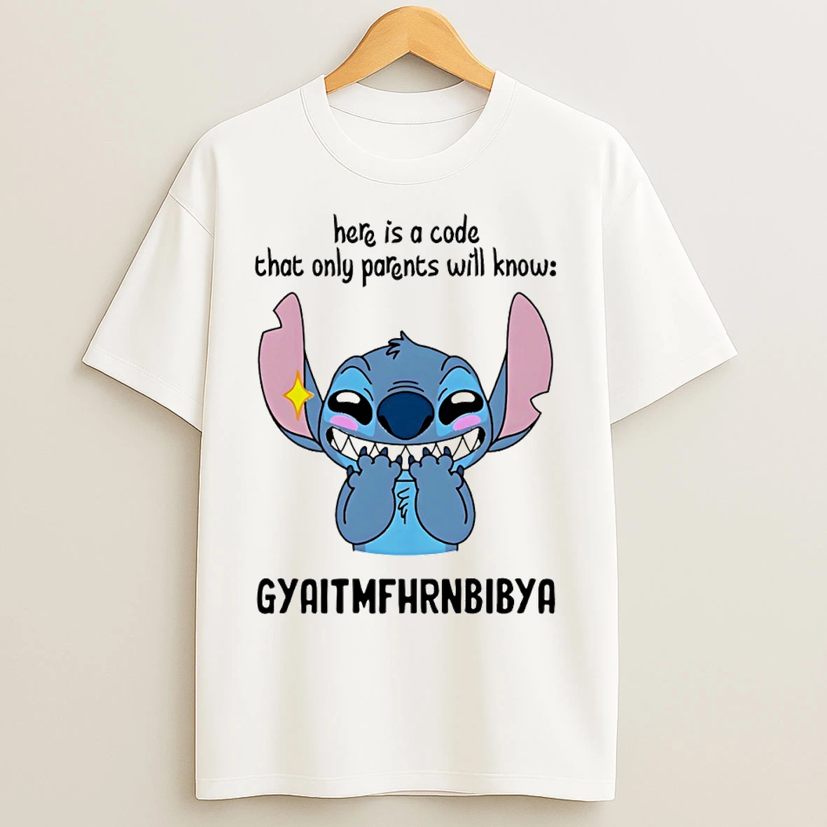 Classic Stitch Here Is A Code That Only Parents Will Know Gyaitmfhrnbibya T Shirts