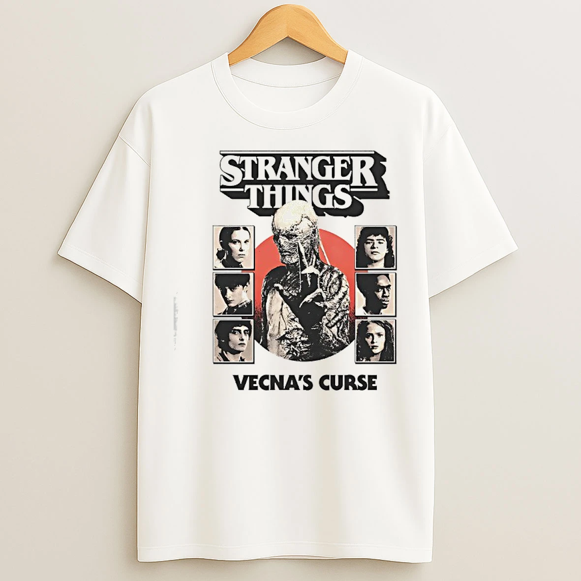 Classic Stranger Things Vecnas Curse Monster T Shirts