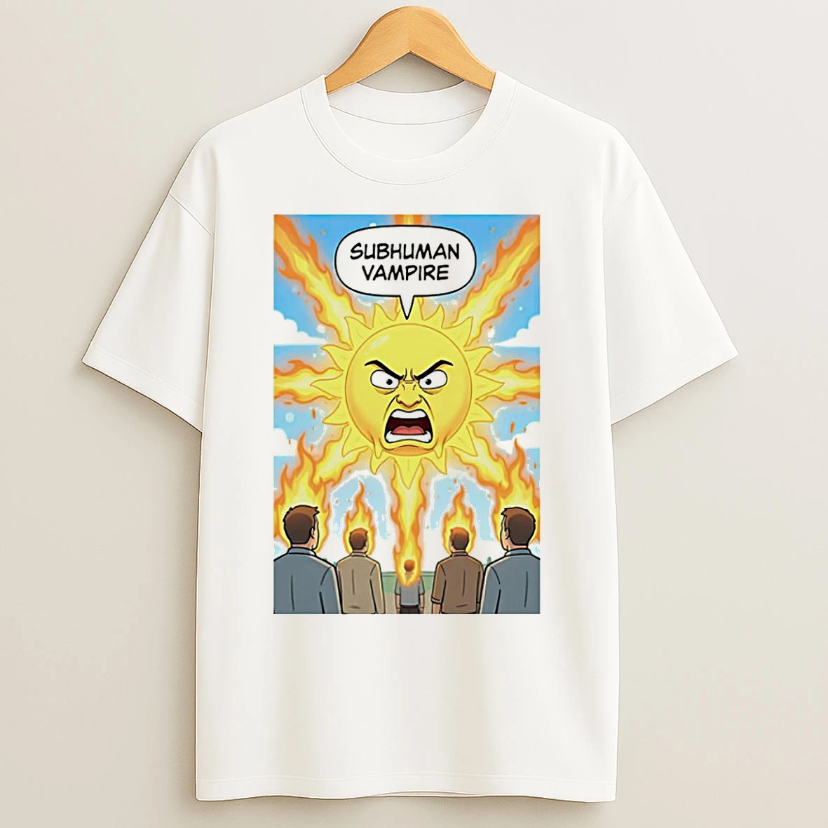 Classic Subhuman Vampire Sun Art T Shirts