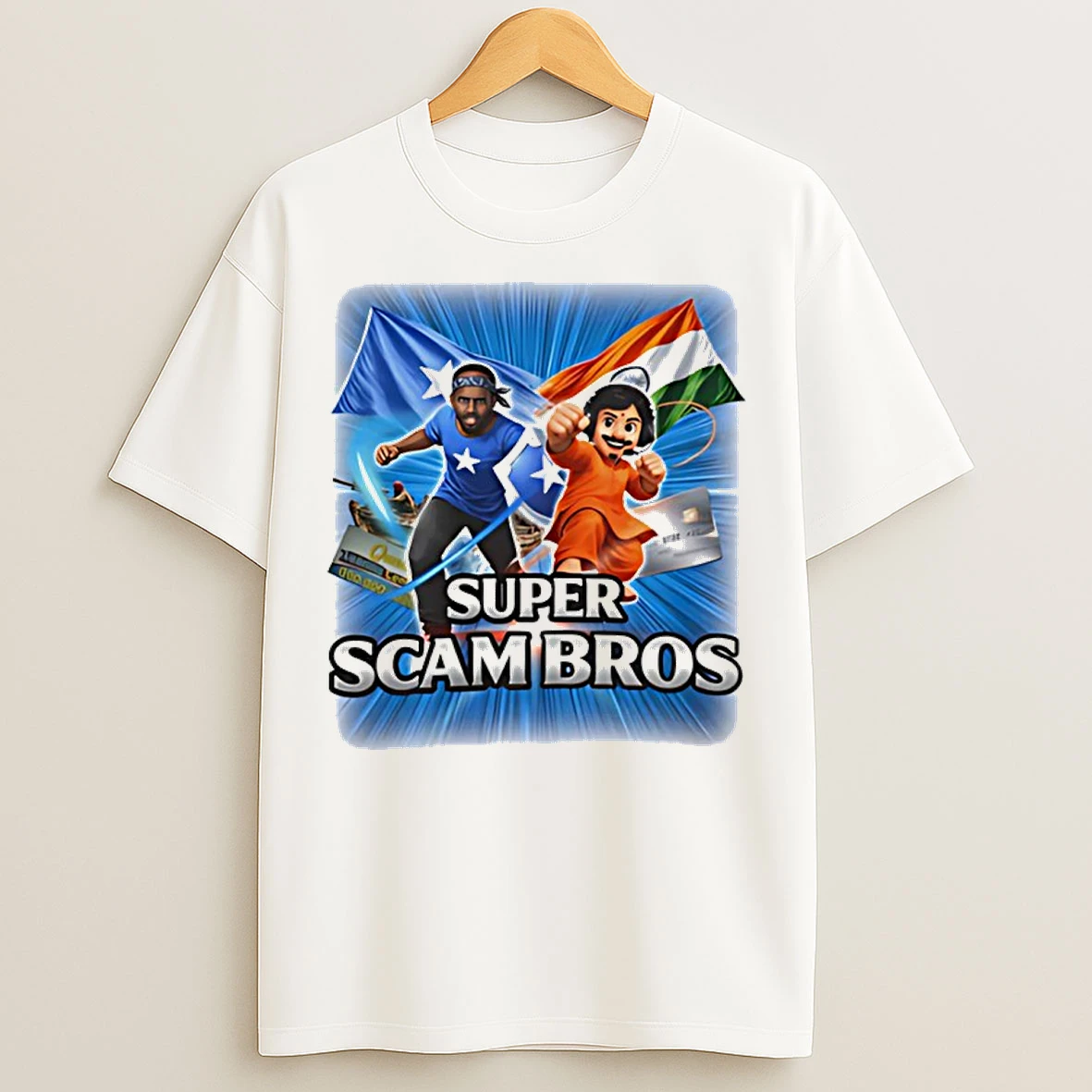 Classic Super Scam Bros Meme T Shirts
