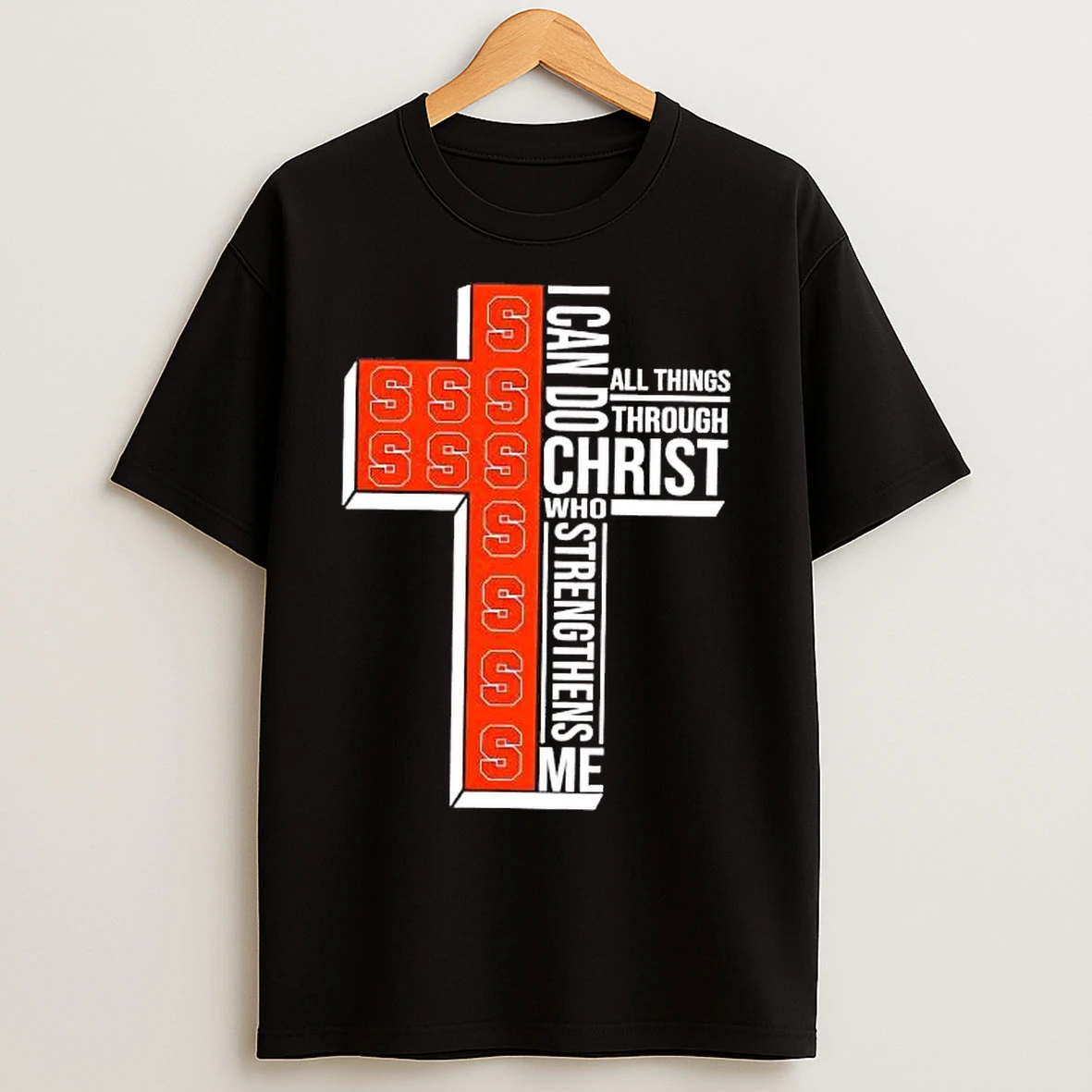 Classic Syracuse Orange I Can Do All Things Through Christ T Shirts