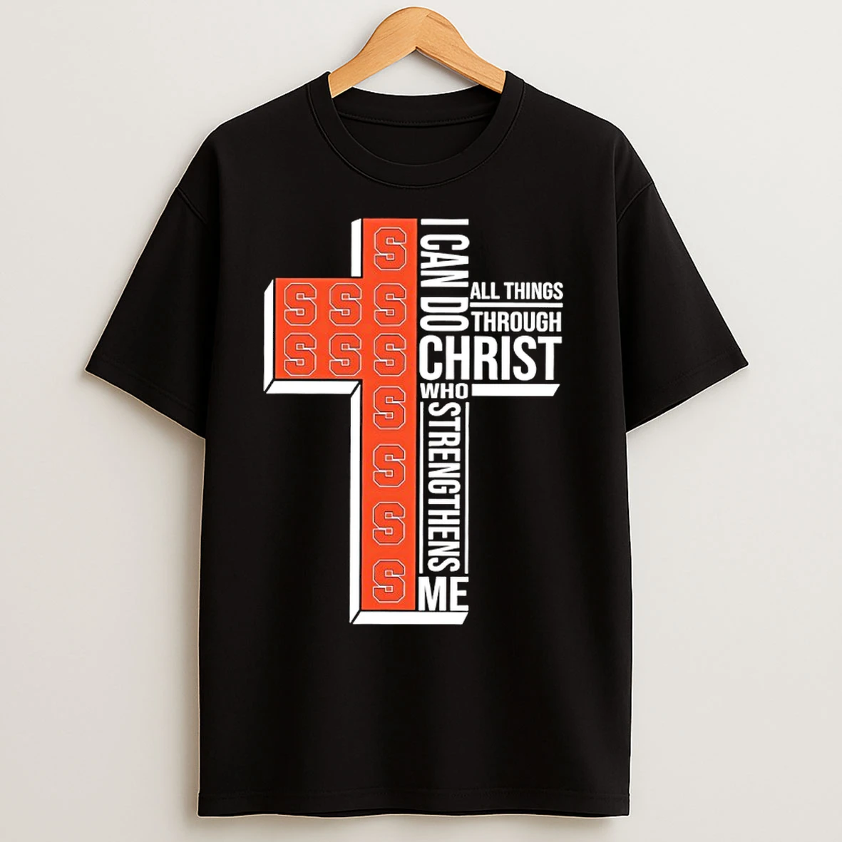 Classic Syracuse Orange Womens Basketball I Can All Things Do Through Christ Who Strengthens Me T Shirts