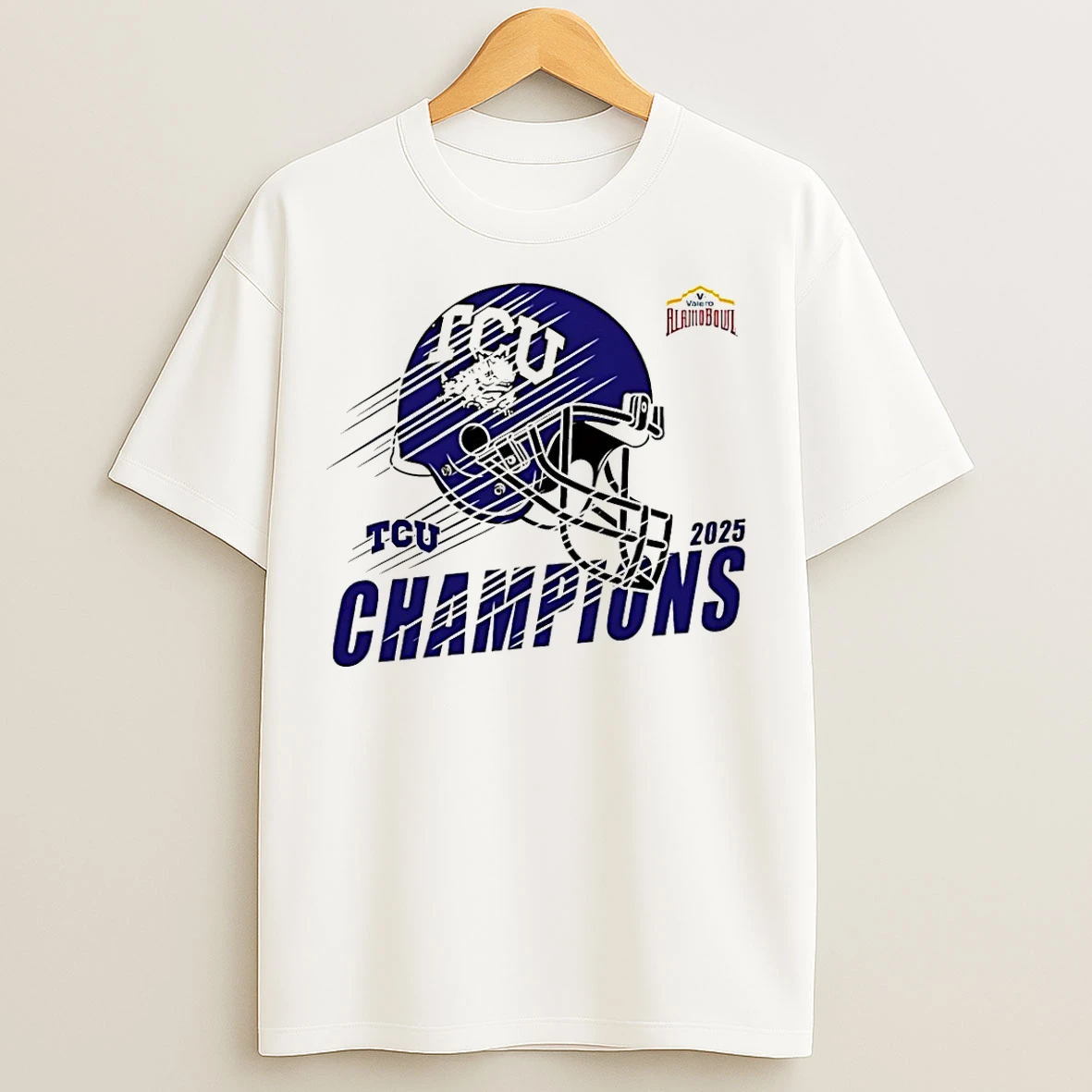 Classic Tcu Horned Frogs Football 2025 Valero Alamo Bowl Champions T Shirts