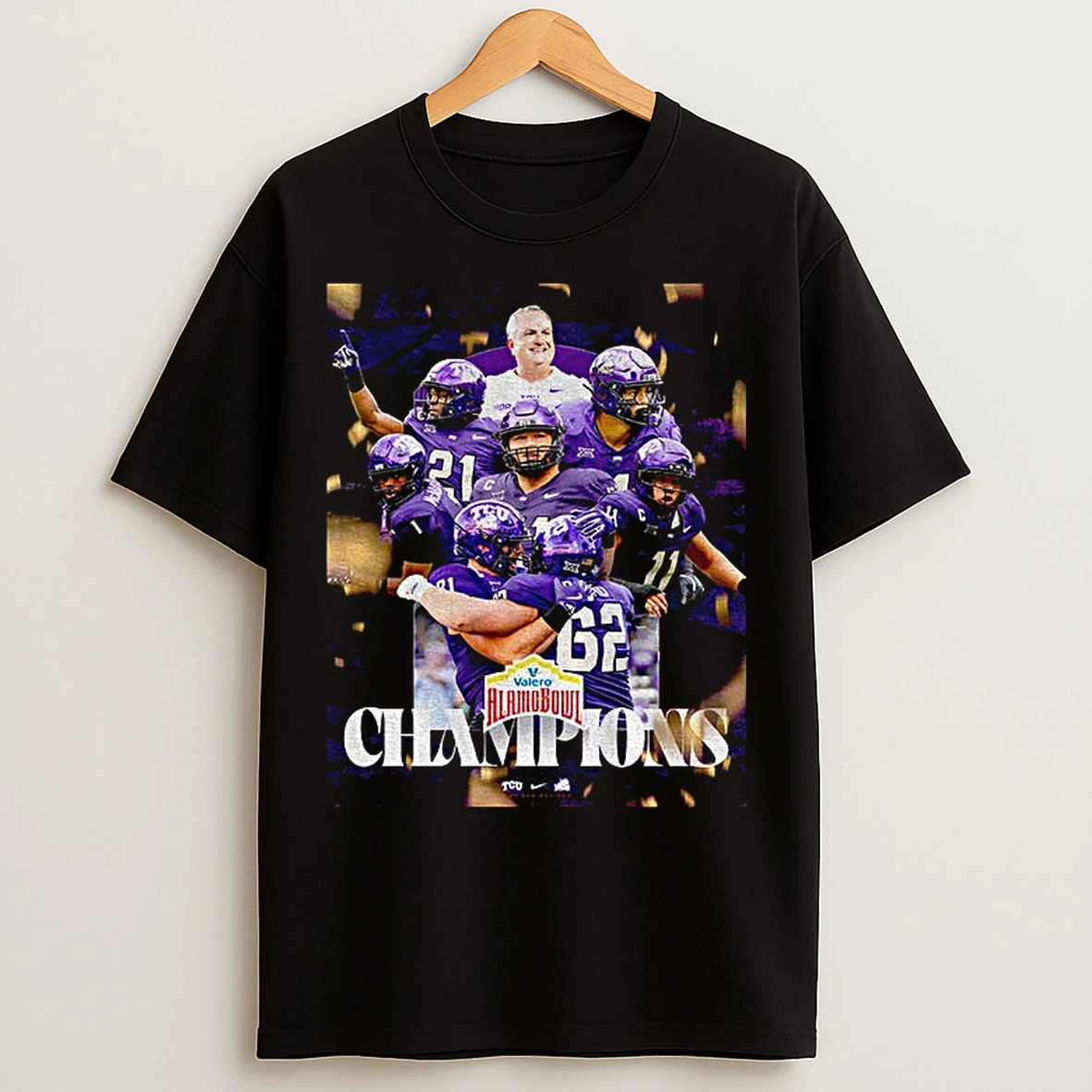 Classic Tcu Horned Frogs Football Alamo Bowl Champions T Shirts