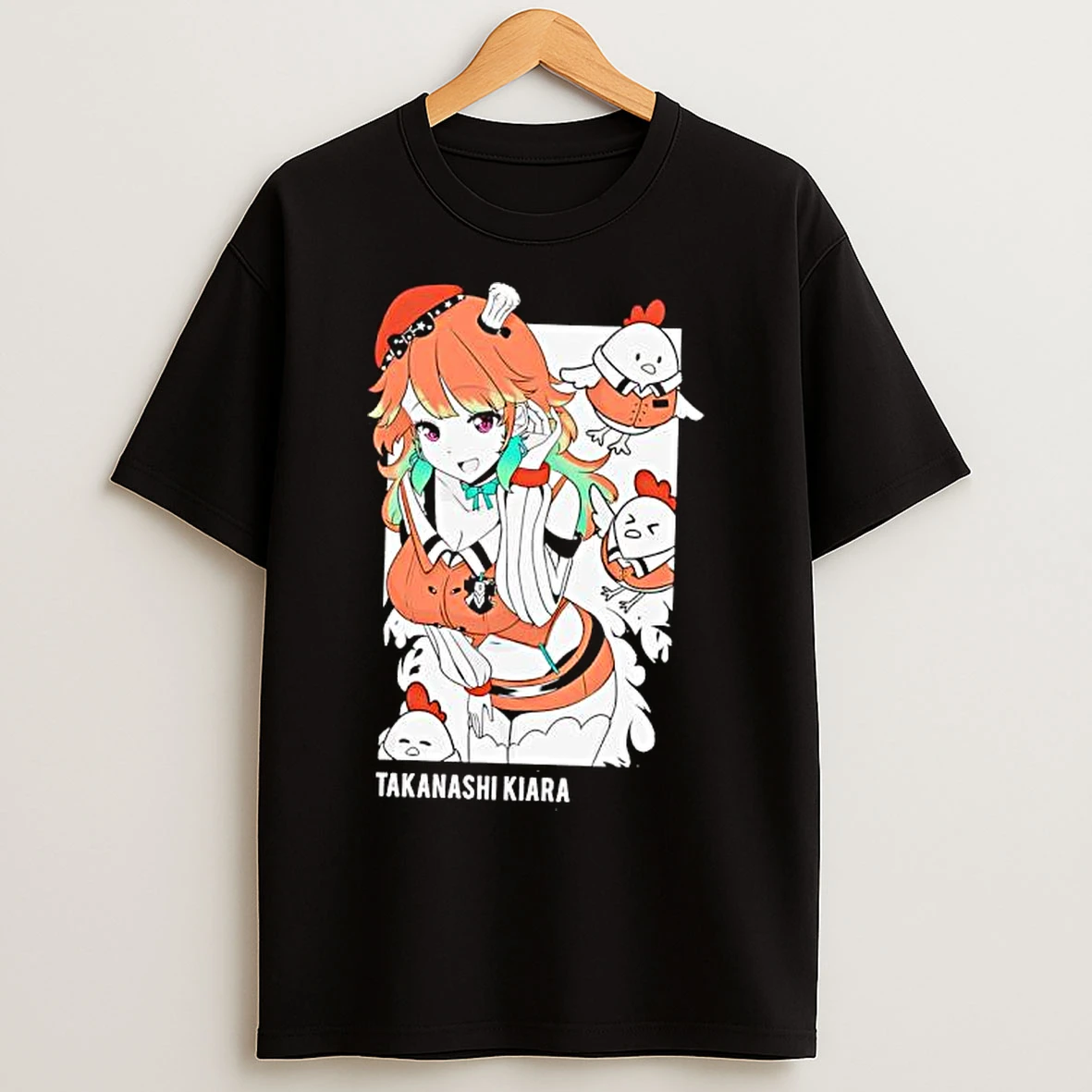 Classic Takanashi Kiara Anime Character Graphic T Shirts