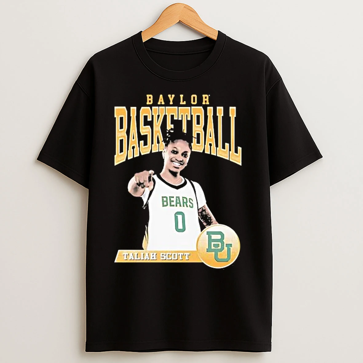 Classic Taliah Scott Illustrated Smile Baylor Basketball T Shirts